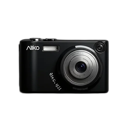 weapon, animal, photorealistic, black, compact, digital, camera, silver transparent PNG cut-out