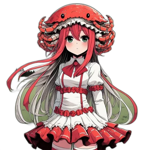 hat, dress, crown, staff, pixel art, anime, concept art, fantasy art transparent PNG cut-out