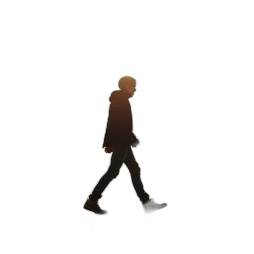 shoes, jacket, robot, staff, pixel art, concept art, 3d render, cartoon transparent PNG cut-out