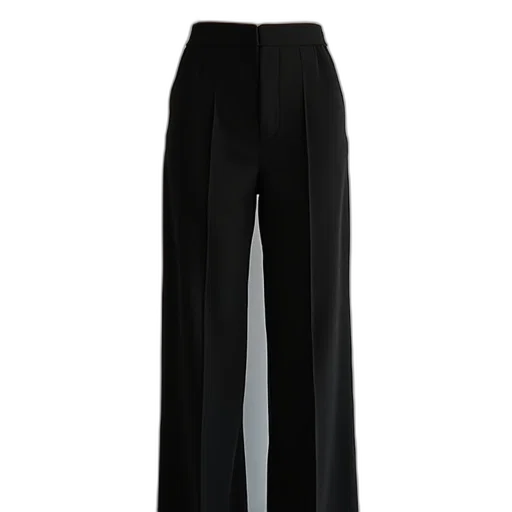 dark, monochrome, row, high, rise, straight, leg, pant transparent PNG cut-out
