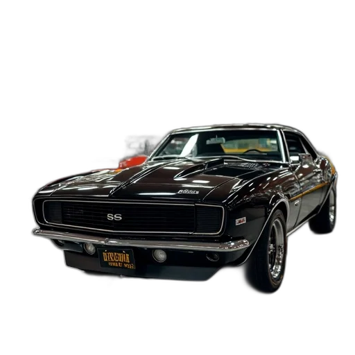 car, photorealistic, 3d render, chevrolet, camaro, found, apparent, spot transparent PNG cut-out