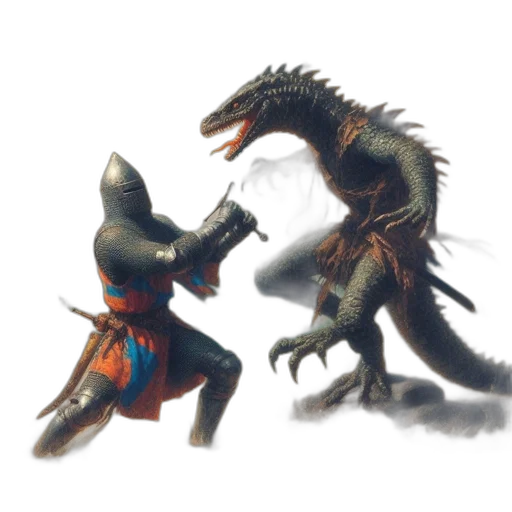 dragon, creature, weapon, sword, concept art, fantasy art, 3d render, pixel art transparent PNG cut-out
