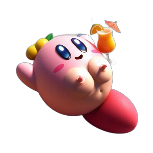 weapon, food, creature, face, 3d render, concept art, vaporwave, photorealistic transparent PNG cut-out