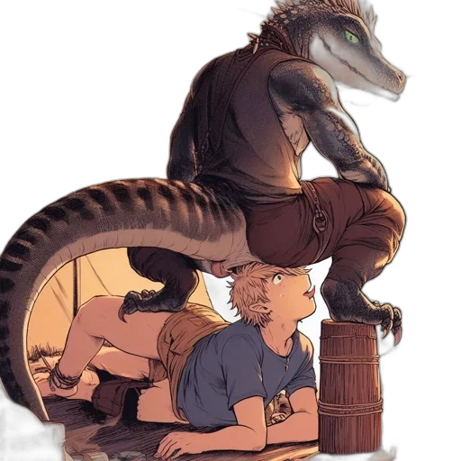 dragon, creature, animal, furniture, concept art, fantasy art, pixel art, comic book art transparent PNG cut-out