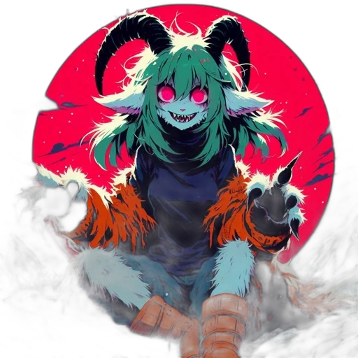 dragon, mask, creature, jacket, anime, concept art, fantasy art, pixel art transparent PNG cut-out