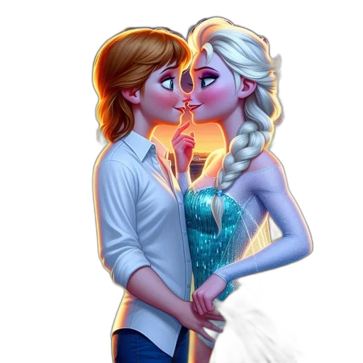 fantasy art, concept art, cartoon, comic book art, fire, neon lights, snow, underwater transparent PNG cut-out