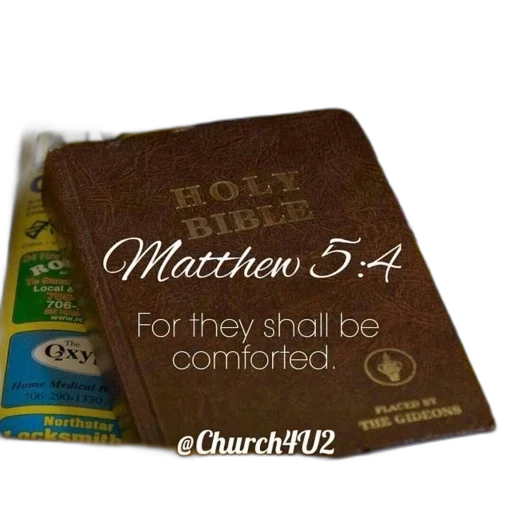 bible, placed, shelf, yellow, book, behind, text, reads transparent PNG cut-out
