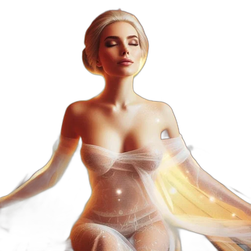 dress, concept art, 3d render, photorealistic, fantasy art, individual, reclines, wood-paneled transparent PNG cut-out