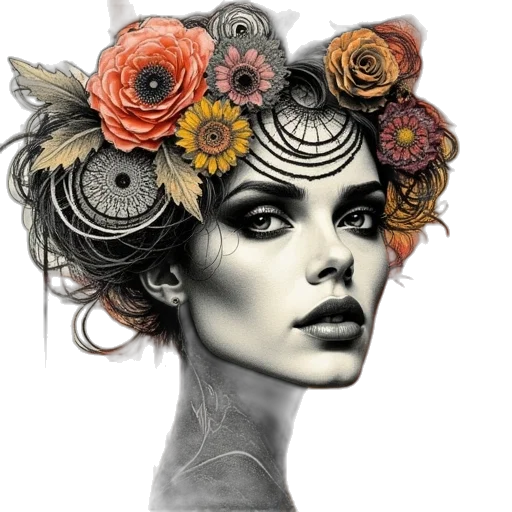 crown, hat, jewelry, flower transparent PNG cut-out