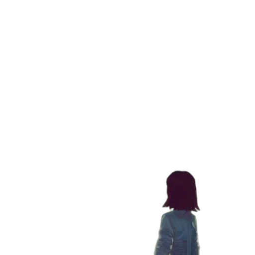 dress, hair, jacket, creature transparent PNG cut-out