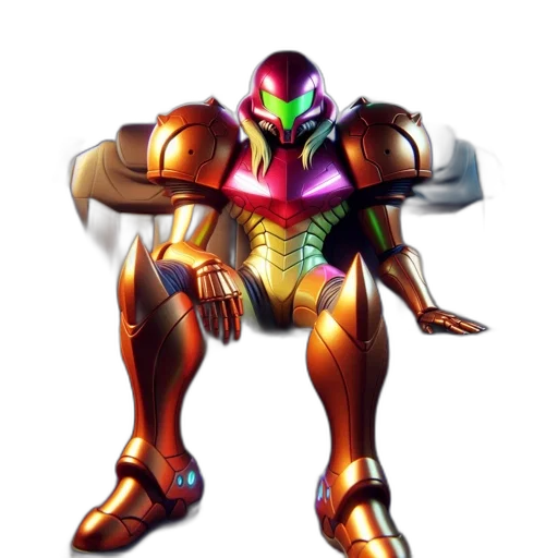robot, weapon, concept art, 3d render, pixel art, comic book art, golden, futuristic transparent PNG cut-out