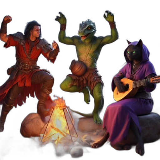 dragon, mask, concept art, fantasy art, 3d render, fire, outer space, night transparent PNG cut-out