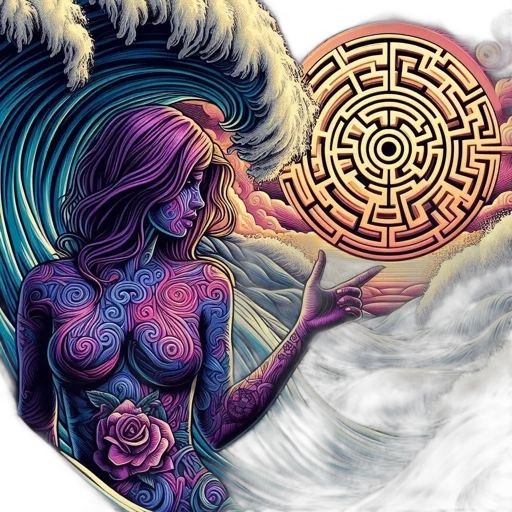 fantasy art, comic book art, concept art, pixel art, outer space, woman, flowing, purple transparent PNG cut-out