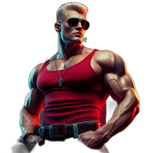 concept art, cyberpunk, pixel art, 3d render transparent PNG cut-out