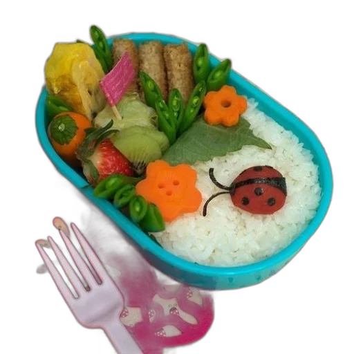 food, jewelry, 3d render, photorealistic, underwater, colorful, bento, box transparent PNG cut-out