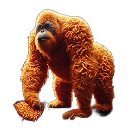 creature, animal, hair, food, concept art, 3d render, photorealistic, pixel art transparent PNG cut-out