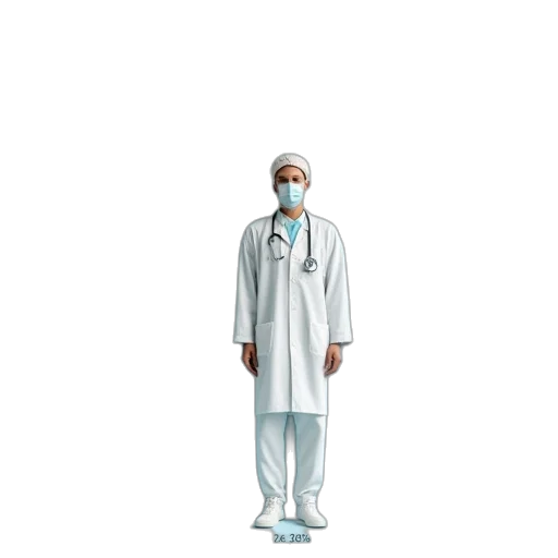 staff, robot, concept art, 3d render transparent PNG cut-out