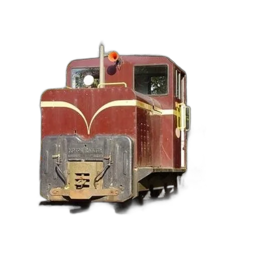 robot, 3d render, concept art, photorealistic, red, train, person, orange transparent PNG cut-out