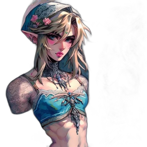 dress, hat, weapon, face transparent PNG cut-out