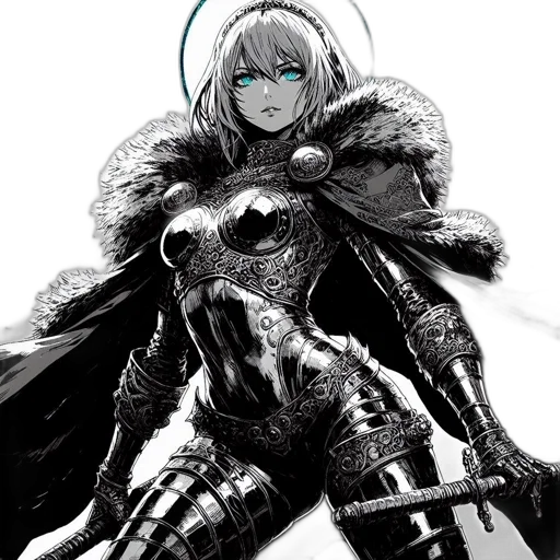 sword, weapon, dragon, animal, comic book art, fantasy art, concept art, anime transparent PNG cut-out