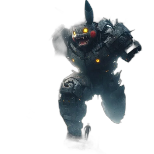 robot, creature, weapon, animal, concept art, fantasy art, cyberpunk, 3d render transparent PNG cut-out