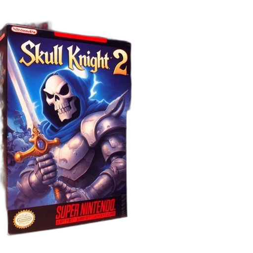 concept art, video, game, cartridge, skull, knight, super, nes transparent PNG cut-out