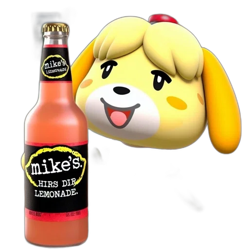 bottle, animal, food, 3d render, pixel art, concept art, animated, dog transparent PNG cut-out
