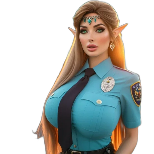staff, dress, face, concept art, fantasy art, 3d render, photorealistic, elven-featured transparent PNG cut-out