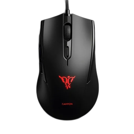 dragon, 3d render, cyberpunk, black, computer, mouse, red, warning transparent PNG cut-out