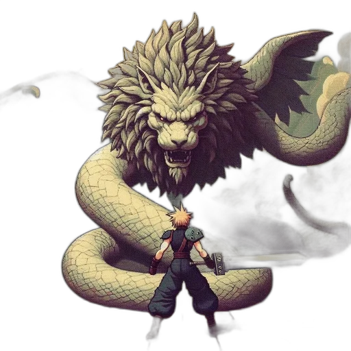dragon, creature, staff, fantasy art, concept art, pixel art, comic book art, blue-clad transparent PNG cut-out