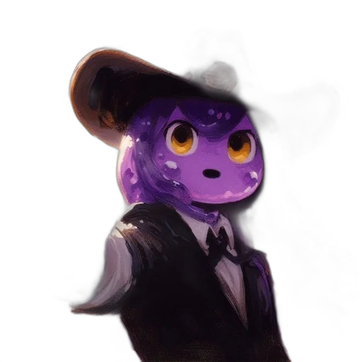 hat, mask, staff, creature, concept art, pixel art, fantasy art, watercolor transparent PNG cut-out