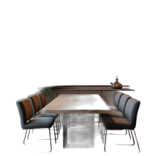 furniture, staff, 3d render, photorealistic, concept art, table, number, changes transparent PNG cut-out