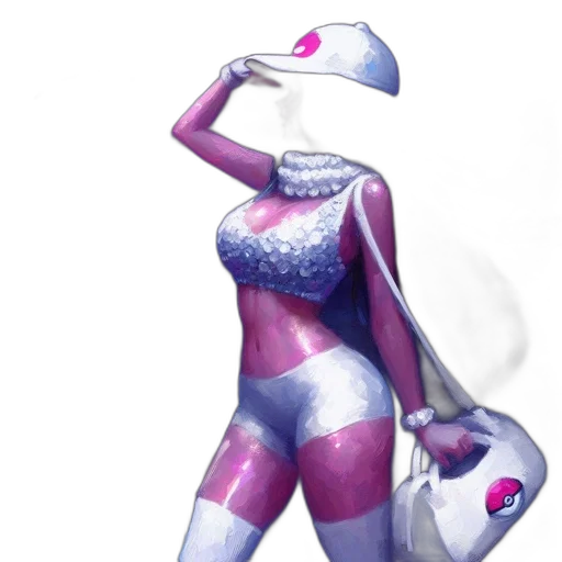 dress, robot, staff, concept art, vaporwave, fantasy art, 3d render, pastel transparent PNG cut-out