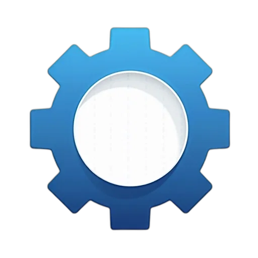 robot, weapon, 3d render, blue, stylized, illustration, gear, outline transparent PNG cut-out