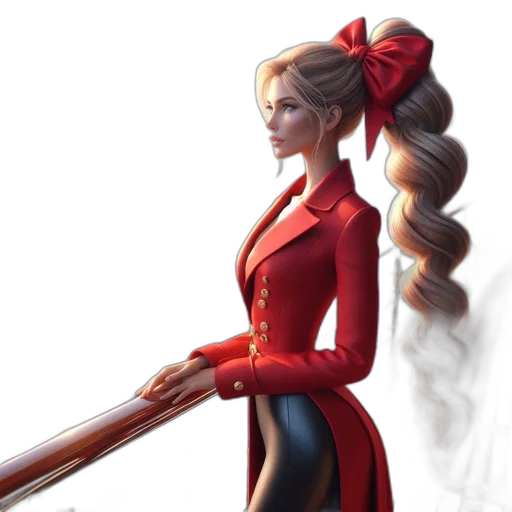 staff, dress, sword, weapon, concept art, fantasy art, comic book art, 3d render transparent PNG cut-out