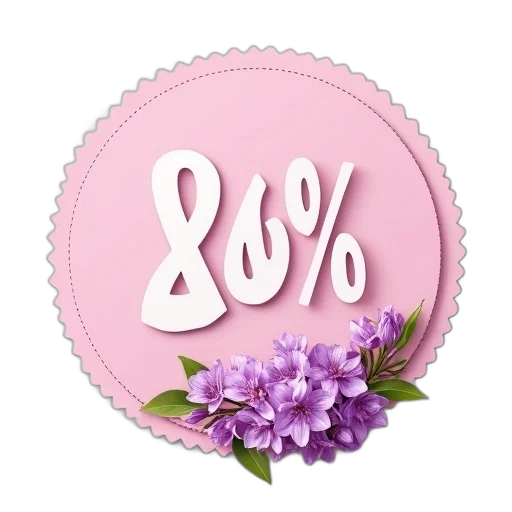 jewelry, flower, 3d render, pastel transparent PNG cut-out