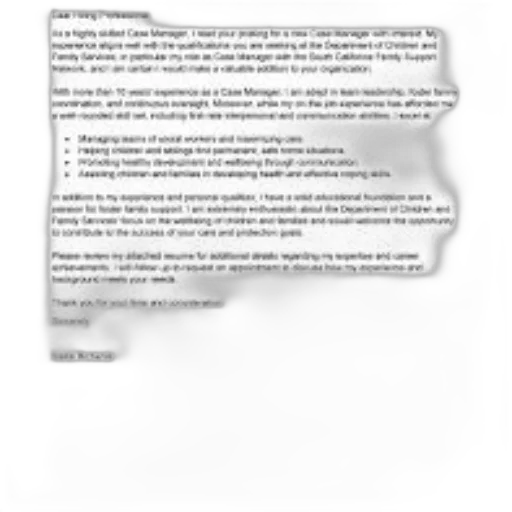professional, letter, sada, richards, hiring, expressing, interest, position transparent PNG cut-out