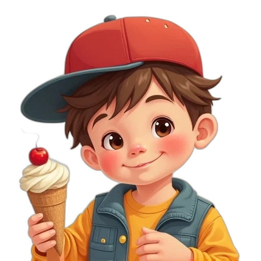 food, face, hat, staff transparent PNG cut-out