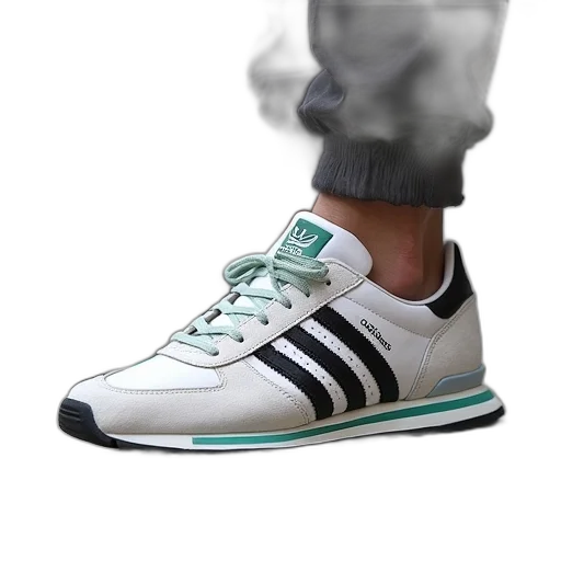 shoes, photorealistic, 3d render, vaporwave transparent PNG cut-out