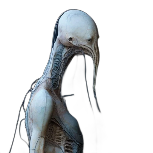 creature, animal, robot, mask, concept art, 3d render, photorealistic, cyberpunk transparent PNG cut-out