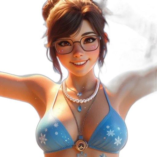 dress, staff, jewelry, photorealistic, fantasy art, 3d render, concept art, animated transparent PNG cut-out