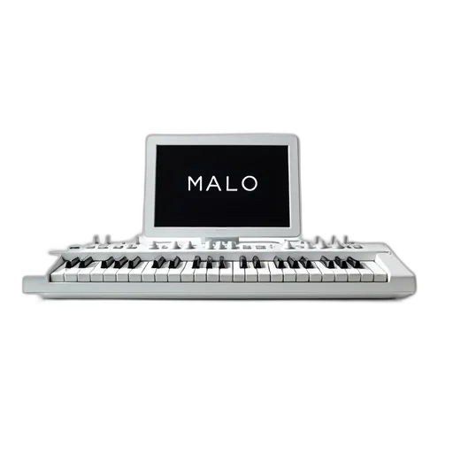 3d render, white, electronic, keyboard, black, screen, displaying, word transparent PNG cut-out