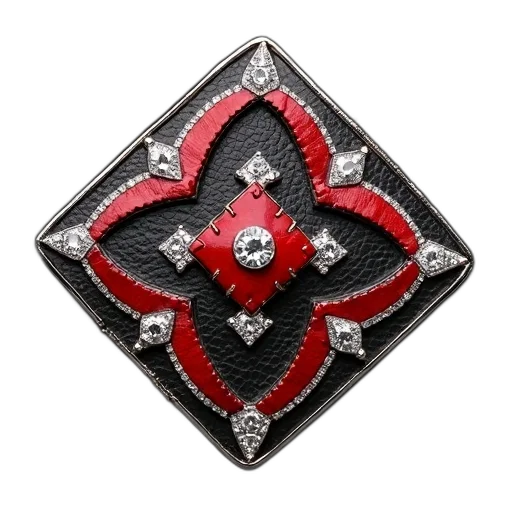jewelry, crown, staff, jacket, 3d render, red, modern, art transparent PNG cut-out