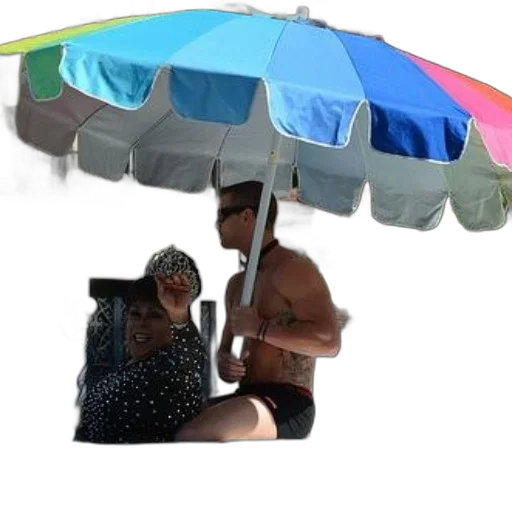 umbrella, hat, weapon, furniture, 3d render, concept art, vaporwave, photorealistic transparent PNG cut-out