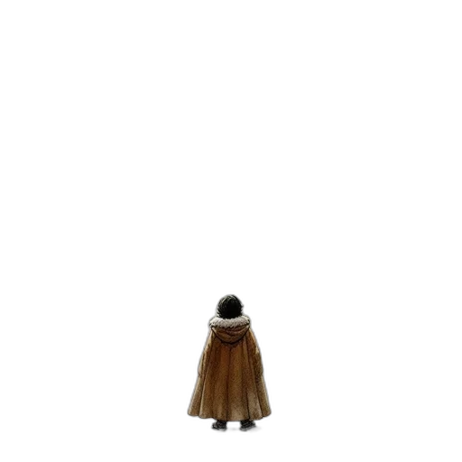 dress, hair, hat, robot, 3d render, concept art, pixel art, photorealistic transparent PNG cut-out