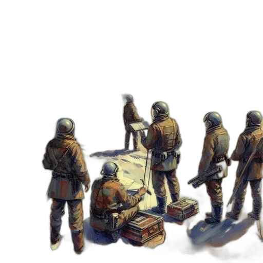 jacket, weapon, staff, sword, concept art, oil painting, watercolor, 3d render transparent PNG cut-out