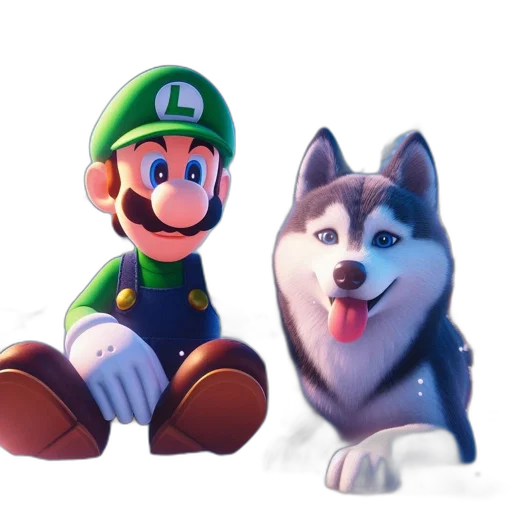 animal, concept art, 3d render, pixel art, photorealistic, blue, green, monochrome transparent PNG cut-out