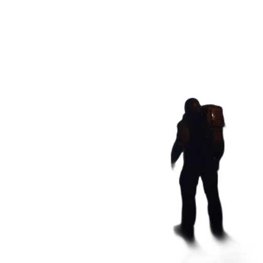 staff, jacket, robot, creature, 3d render, concept art, pixel art, photorealistic transparent PNG cut-out