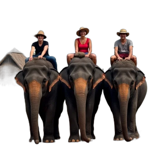 hat, animal, umbrella, furniture, 3d render, concept art, photorealistic, group transparent PNG cut-out