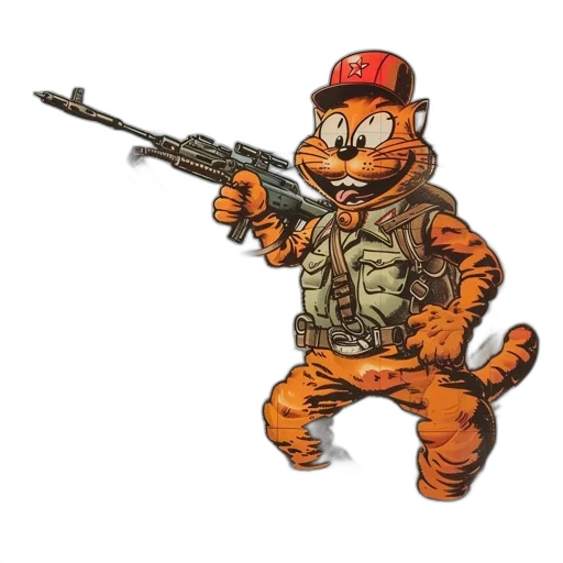weapon, animal, staff, pixel art, concept art, cartoon, comic book art, vintage-style transparent PNG cut-out